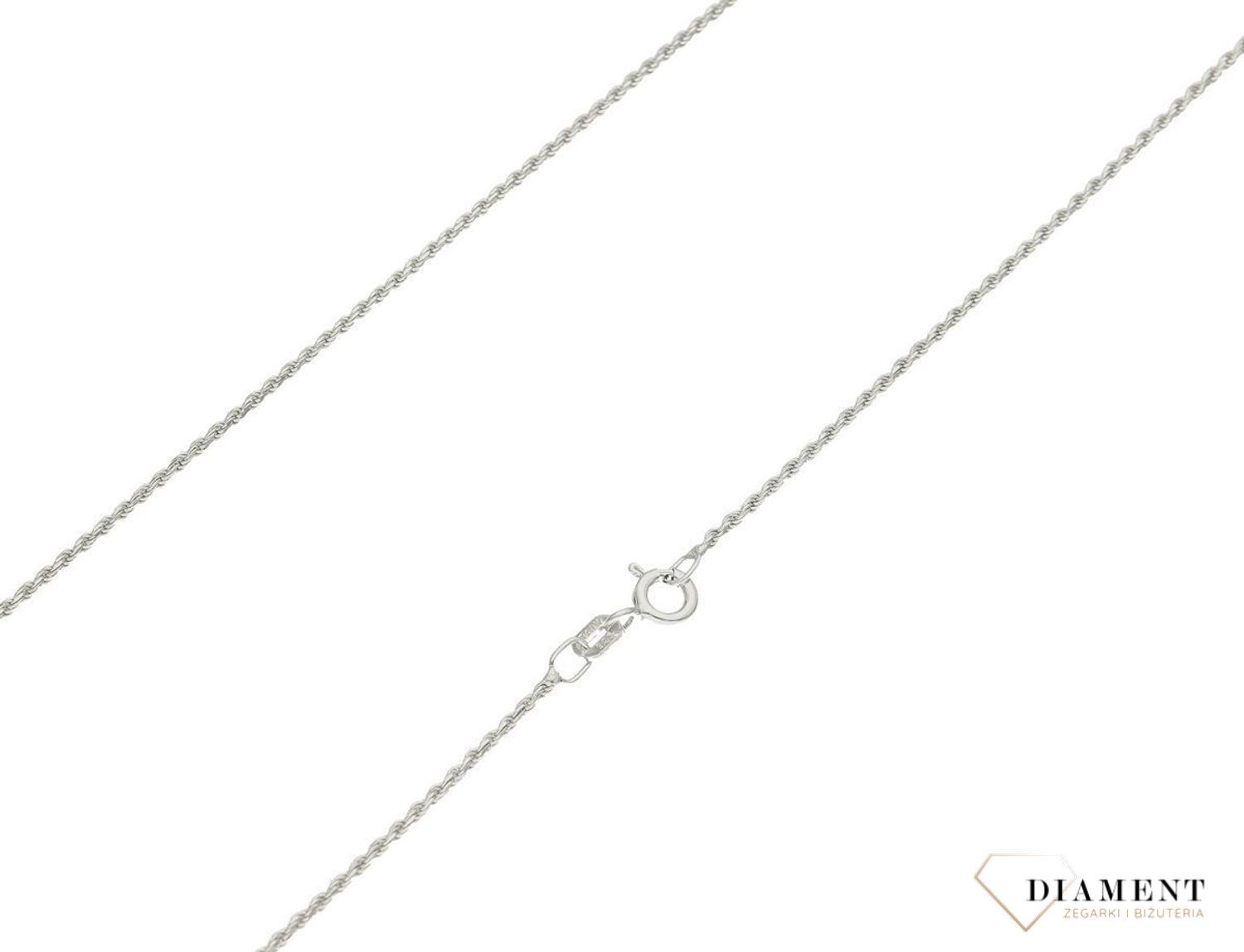 Srebrny łańcuszek 925 singapur 1 mm rodowany DIA-LAN-ROPE12R-025-925 1mm. Srebrny łańcuszek najwyższej próby srebra 925. Łańcuszek srebrny  rodowany o splocie singapur idealny na prezent. Łańcuszek srebrny o wadze 2,10 gram i szeroko.jpg